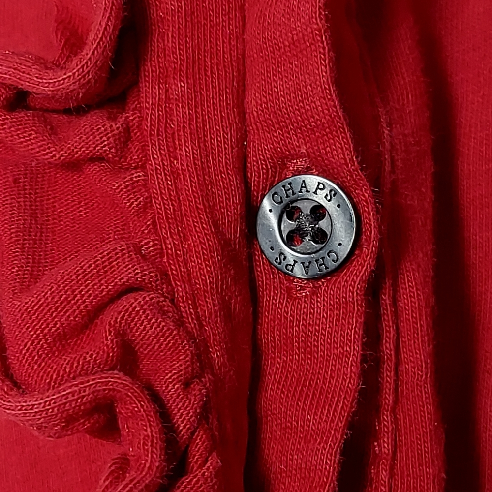 Red Chaps Classic Ruffle Blouse - Picture 8 of 8